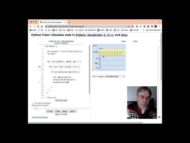 Simple Bubble Sort in "C" language