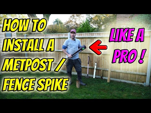 Install a METPOST | FENCE SPIKE | Like a Professional Fencer