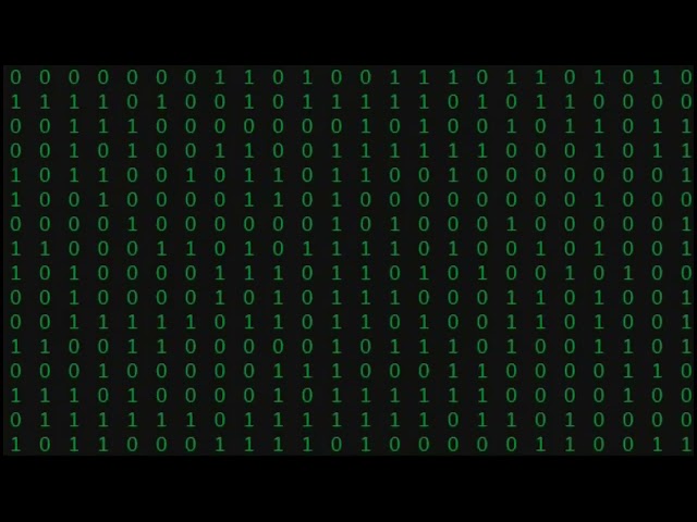 cyber themed (with sound effects) and digital with binary aesthetics