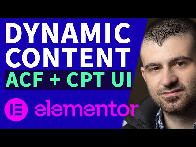 Elementor Custom Post Types Tutorial (ACF + CPT UI + Dynamic Templates)