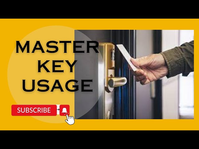 Master Key Usage of Hotel Housekeeping Operational