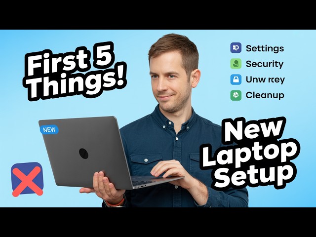 First Thing You Must Do With A New Laptop (Windows) | Essential Setup Guide