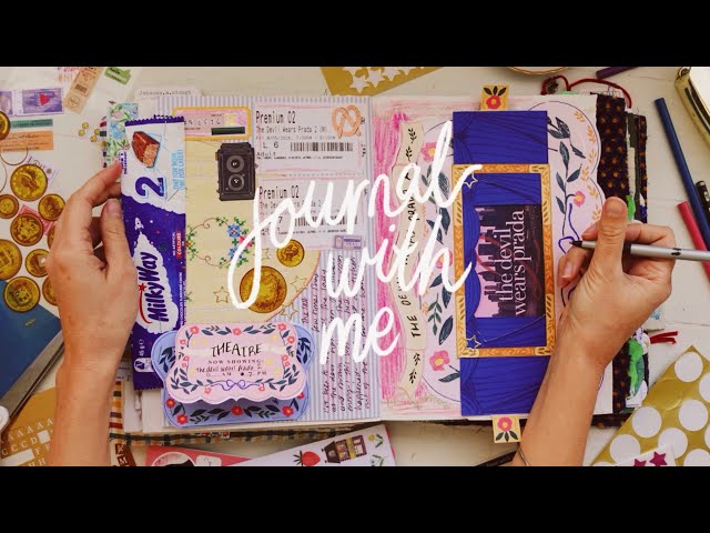 ✿ JUNK JOURNAL WITH ME ✿ Easy Interactive Theatre Pocket Idea | Journaling Inspiration
