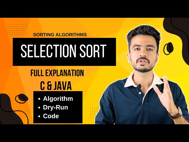 Selection Sort in C and Java: Full Tutorial for Beginners 🚀 | Data Structures & Algorithms