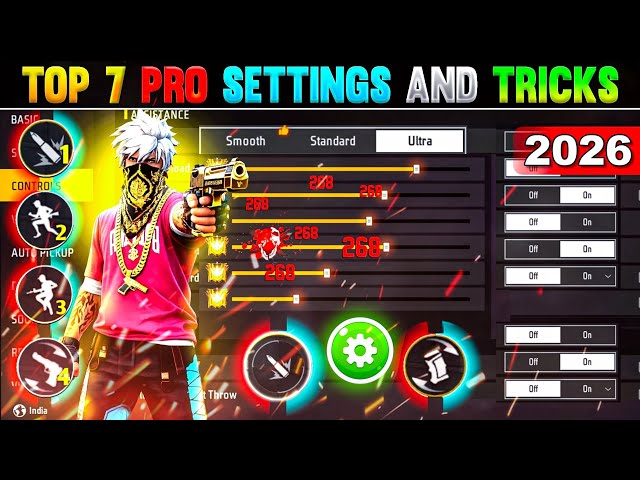 Free Fire Max Auto Headshot Trick 2026 Sensitivity | 2gb, 4gb, 6gb Ram Headshot Sensitivity Setting