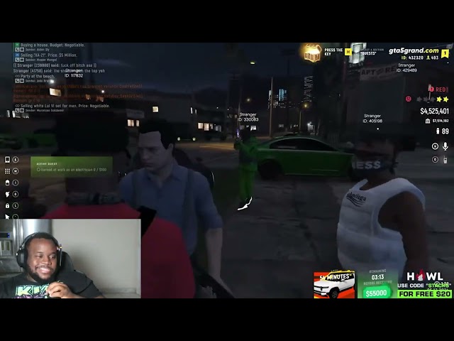AuriReacst To Stackswopo GTA RP