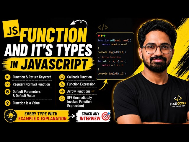 Function And It's Type In JavaScript #javascript #mern #frontend #fullstack