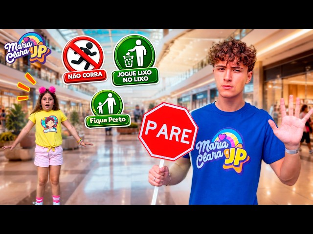Maria Clara e JP Ensinam Regras de conduta no Shopping!