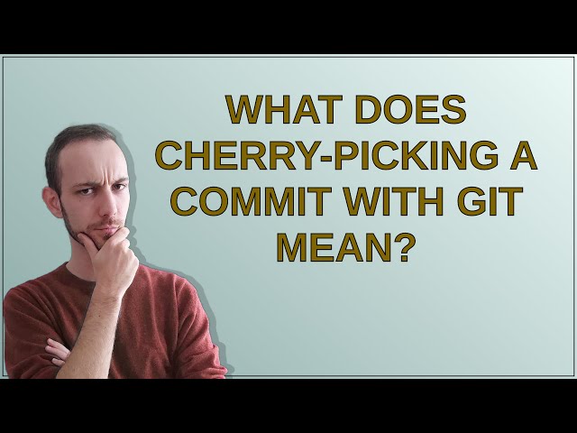 What does cherry-picking a commit with Git mean?