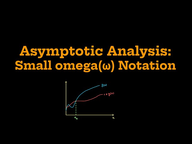 16 Asymptotic Analysis: [Small Omega(ω) Notation]