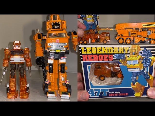 Newage 47 T transparent variant Daedalus review. Transformers generation one Grapple collection