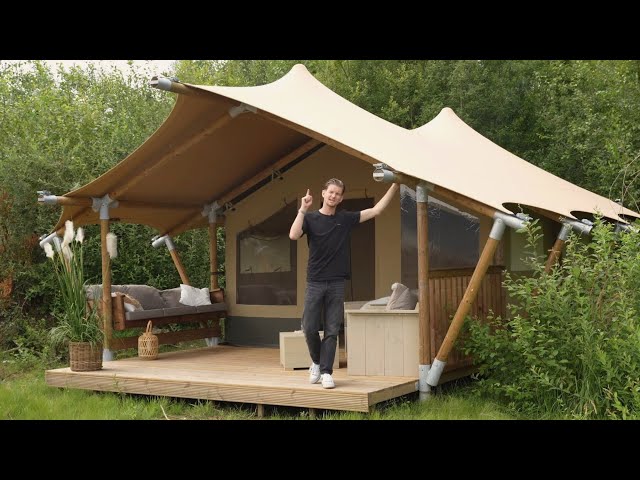 New Safari Tent Compact with Stretch Roof – Luxury Glamping for Your Campsite!