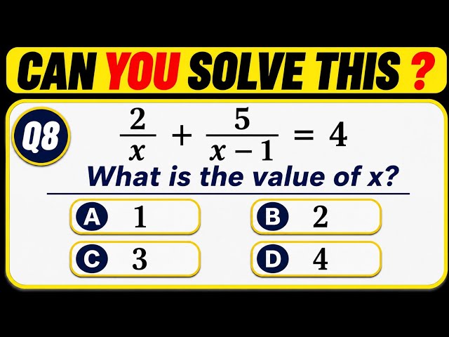 👉 99% People Get These Math Questions WRONG! | 10 Second Math Challenge