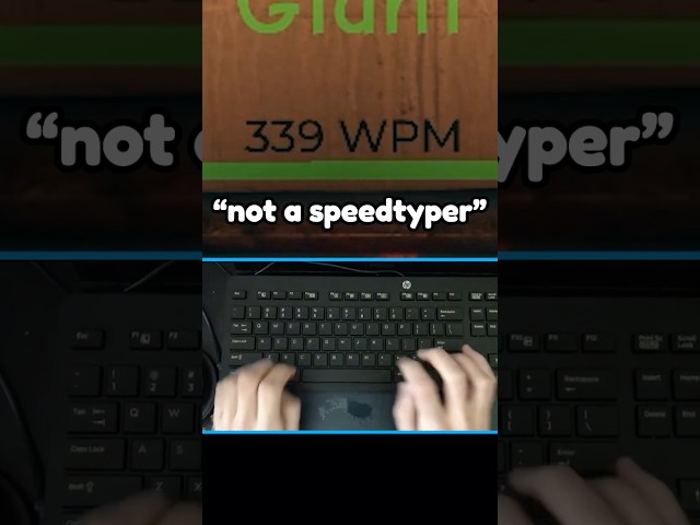Speedtypist gets called a HACKER 💀