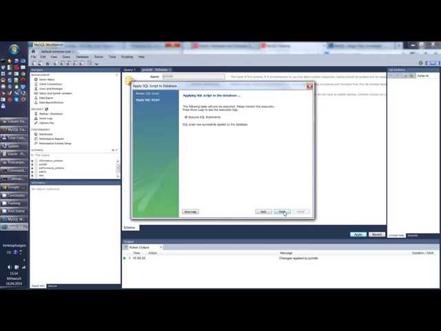 How to create new database schema in existing MySQL Server using Workbench 6