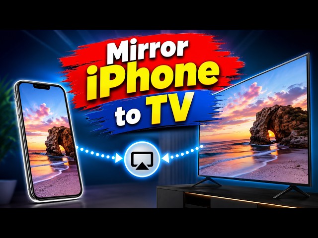 How to Mirror iPhone to Smart TV Easily | Full Screen Mirroring Guide