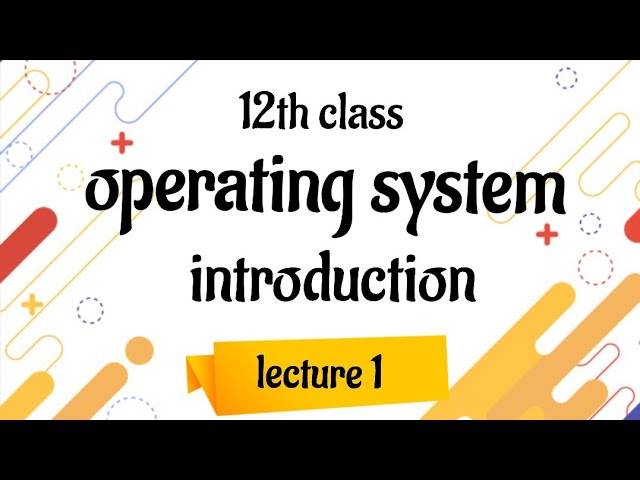 Operating system series | introduction to OS.
