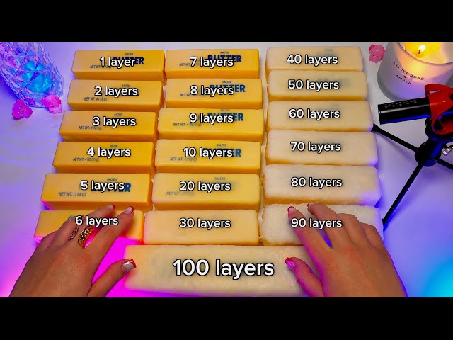 1 vs 100 Layers 💥 Which One Sounds Best? | ASMR Wax Cracking