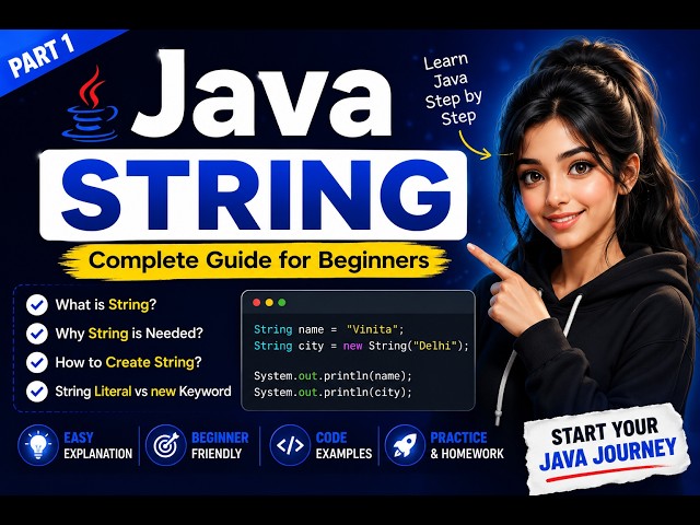 String in Java | Complete Beginner Tutorial | String Literal vs new Keyword Java Complete Course #27