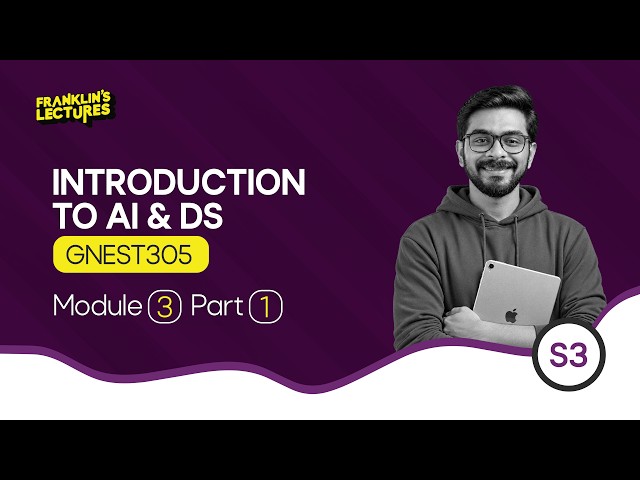 B.Tech S3 Introduction to AI & Data Science | MANGAL BATCH - DEMO CLASS | Franklin's lectures | KTU