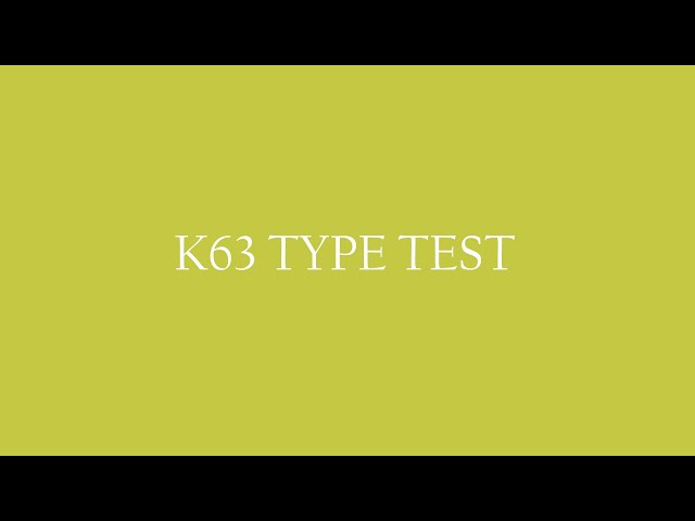 Corsair K63 - Type test.