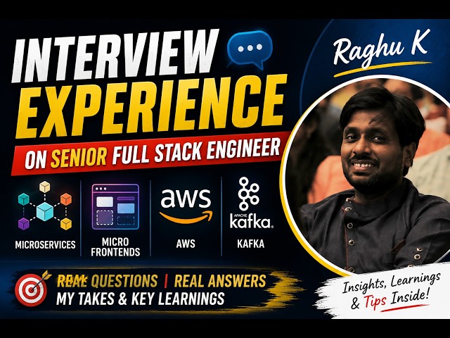 My Interview Experience || Senior Full Stack Engineer