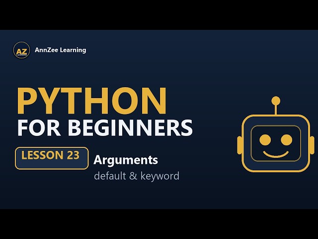 Python for Beginners #23 | Default & Keyword Arguments Explained