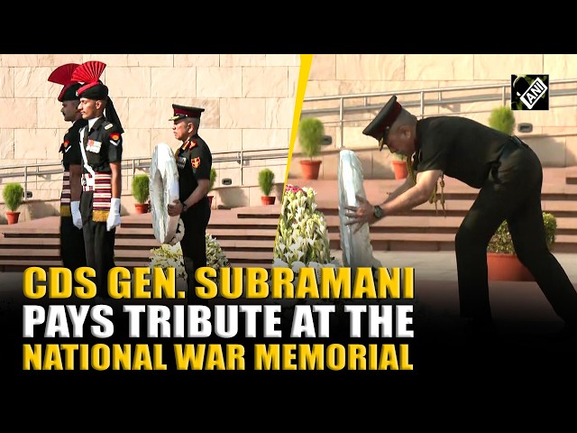 New CDS General N. S. Raja Subramani pays tribute to fallen soldiers at War Memorial, lays wreath