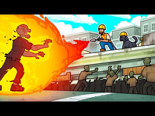 Surviving a ZOMBIE APOCALYPSE on this rooftop!