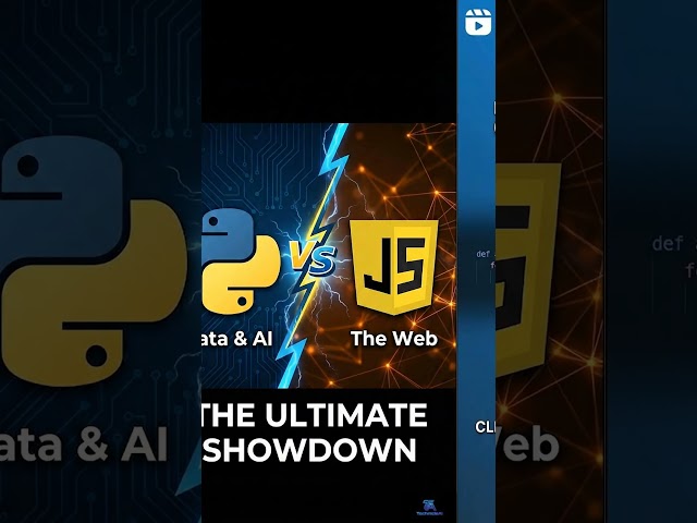 Python vs JS: Choose Your Fighter 🥊 #python #javascript  #technology #technicleai  #ai  #web