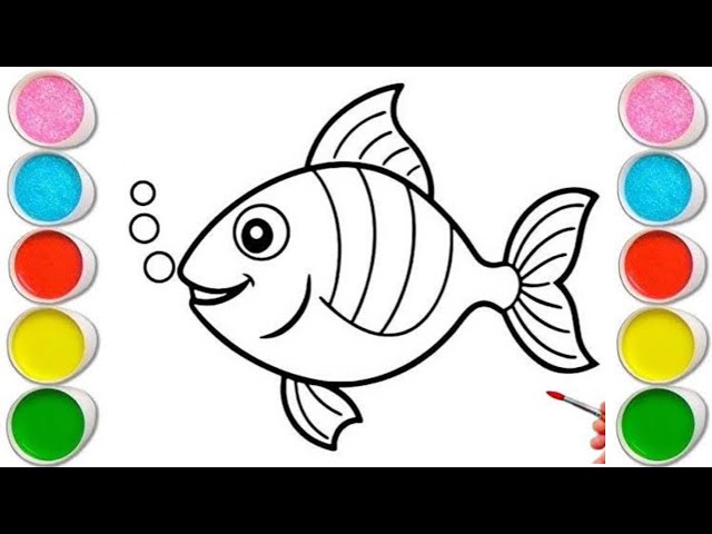 How to Draw a Fish | Easy & Colorful Drawing for Kids!