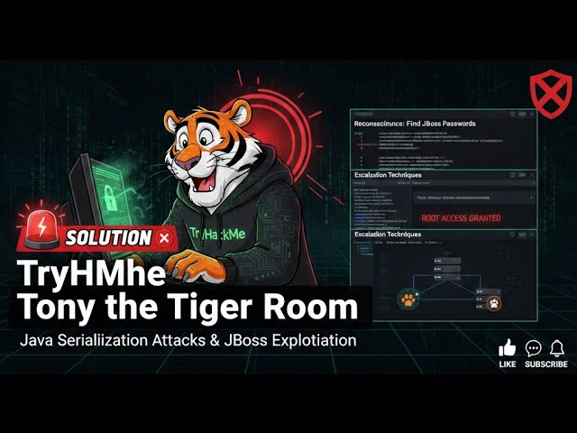 " Tony the Tiger: Master the Java Serialization Attack & JBoss Password! 🚀 | Full Escalation Guide"
