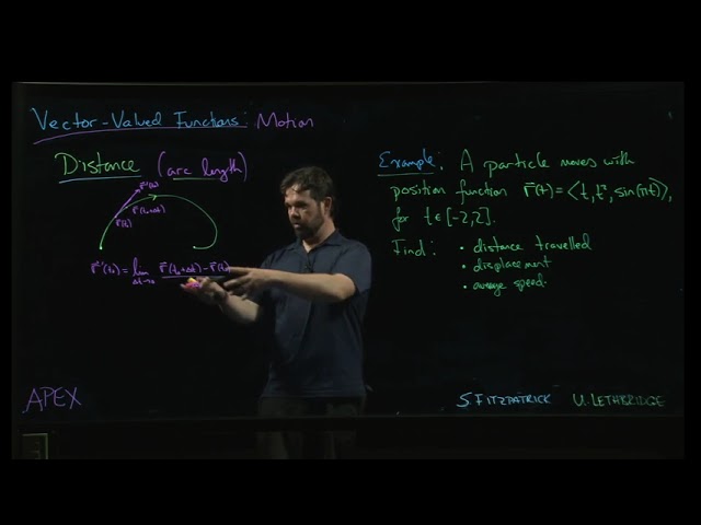 Vector-Valued Functions - Motion: 06. Distance