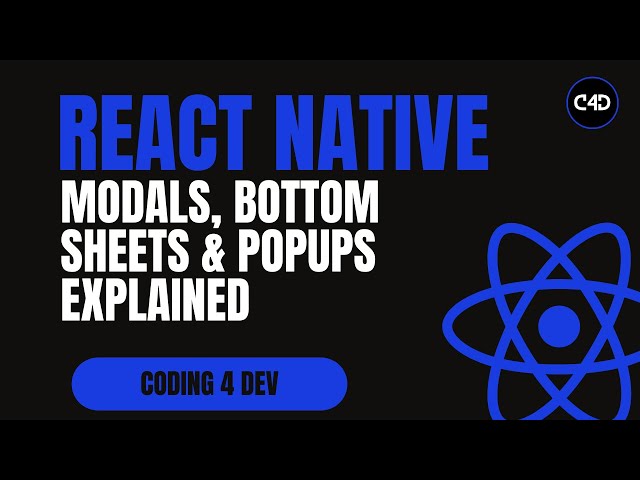 Modal & Overlay Navigation Patterns in React Native | Modals, Bottom Sheets & Popups Explained