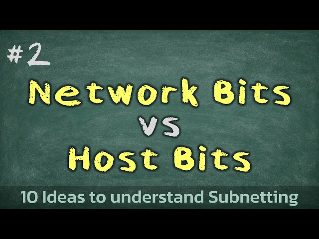 2️⃣ Network Bits vs Host Bits -- determined by the Subnet Mask