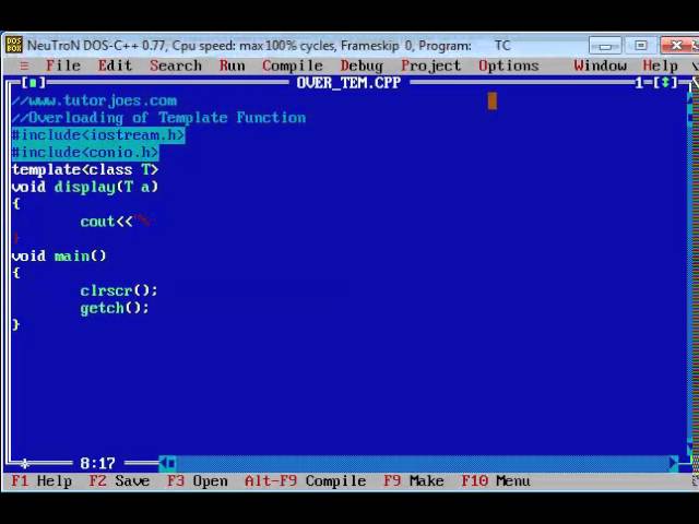 Overloading of Template Functions in C++