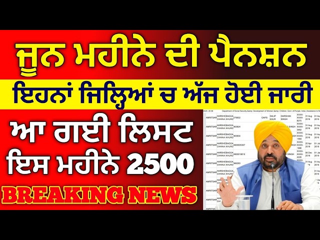 ਮਹਿਲਾ ਲਈ 1000₹ ਪੈਨਸ਼ਨ, 1000 Pension Scheme, 1000 Woman Scheme, #1000womenscheme  #pension #news