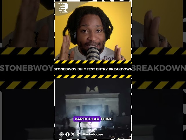 THE DEEP BREAKDOWN OF STONEBWOY OVO ARENA ENTRY AT BHIM FEST LONDON  🇬🇭😳