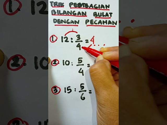 Dividing Integers by Fractions Trick