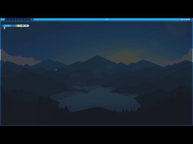 KIRO 158 : Dusk tiling window manager: a DWM fork with a blue accent on Kiro for X11