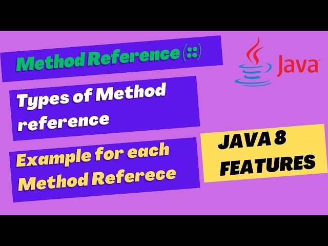 7. java 8 Method Reference |Instance method reference and Constructor reference