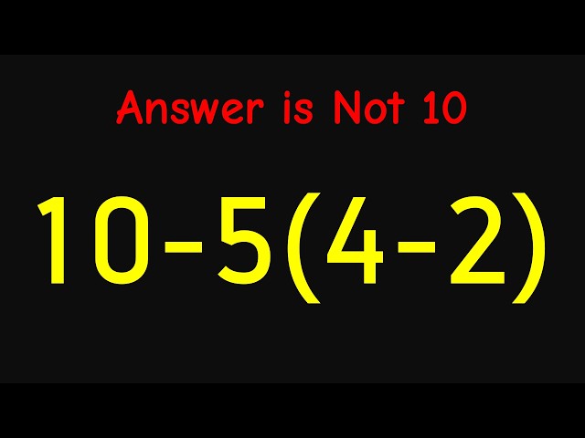 99% Get This PEMDAS Problem Wrong!