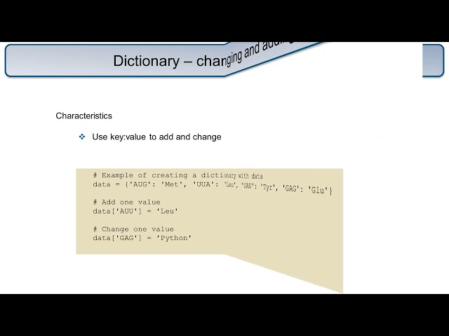 Python Dictionaries
