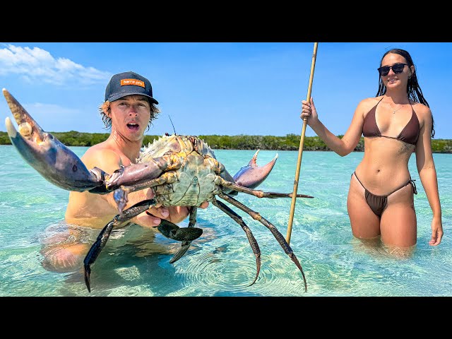 Bare Hands in the Tide Pools | Giant Mud Crab - 4 Days at Sea
