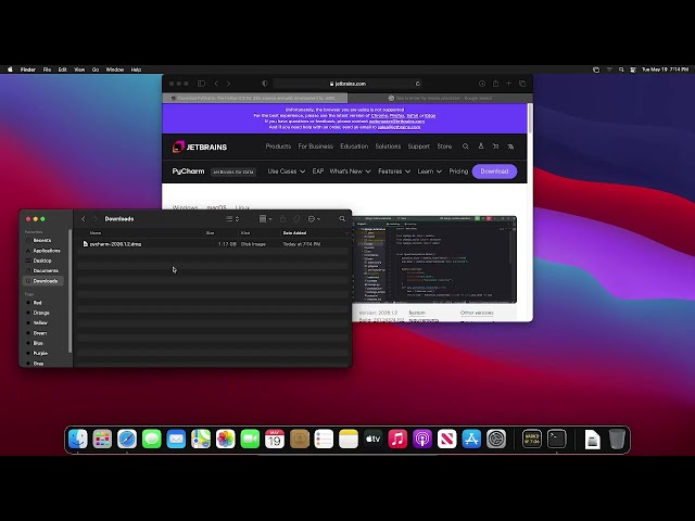 How to   install Pycharm on MacOS