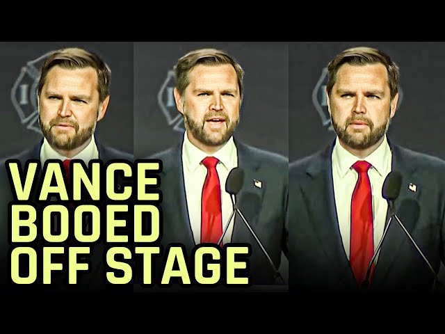 Utterly Humiliated JD Vance Gets Booed Off Stage
