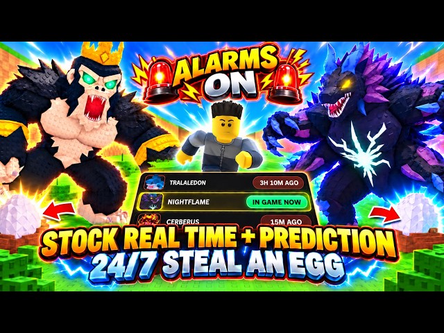 🔴 STEAL AN EGG STOCK 24/7 LIVE: Predictions + Alerts