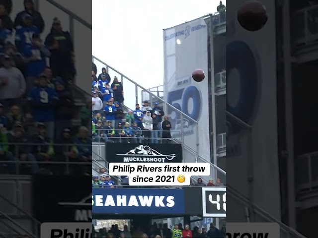 Philip Rivers FIRST pass in 1800 days 👀 #philiprivers #colts