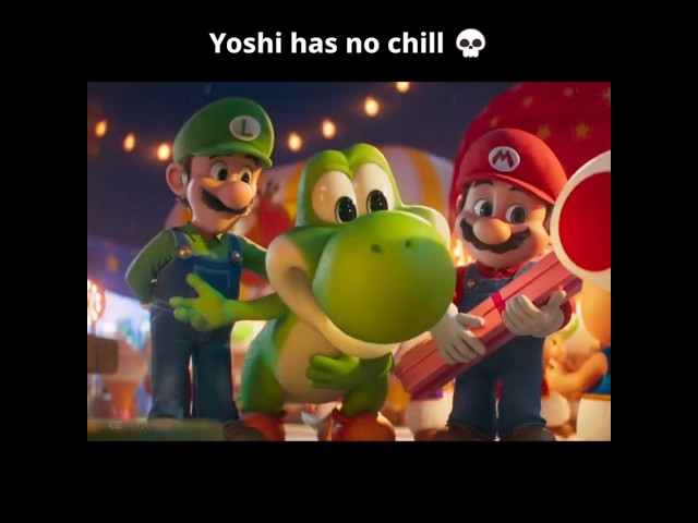 Yoshi HATES Toad 💀 #mario #mariomovie