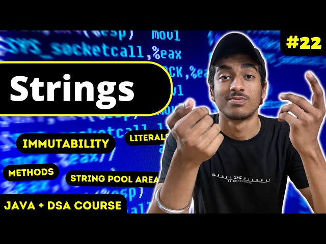 Strings in JAVA! | All concepts cleared✅ | JAVA + DSA COURSE